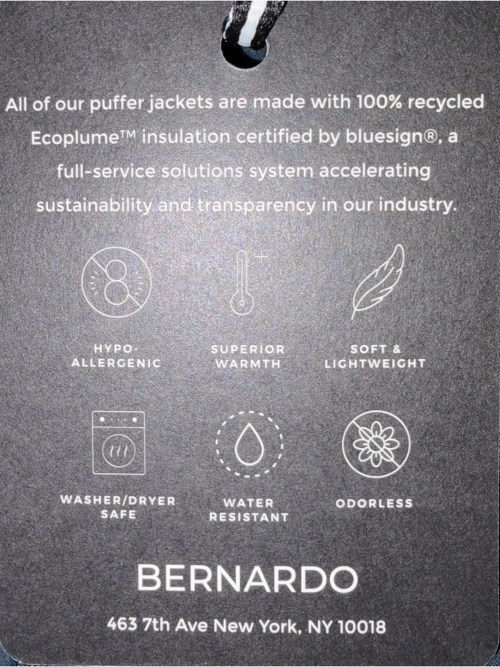 NEW Bernardo Navy Blue Cosmic Puffer Coat Jacket Ecoplume Collection size XL